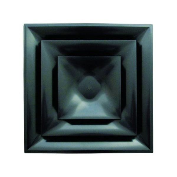 6 In Celing Diffuser Never Rust 3 Cone Black